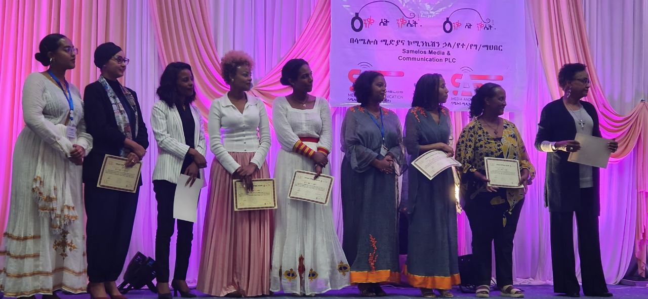 Women honored on stage